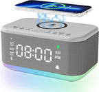 Alarm Clock Speaker Wireless Charger, Digital Alarm Clocks Bedrooms Bluetooth by BroserengyTech
