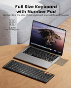 ProtoArc Backlit Foldable Keyboard, XK01 Plus Folding Portable Bluetooth - Image 7