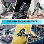 Handheld Car Vacuum with 15000PA Power, 4 in 1 Small Powerful Cordless Vacuum - Image 4