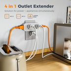 Outlet Extender Surge Protector, TESSAN Multi Wall Plug - Image 2