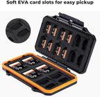 K&F Concept 36 Slots SD Micro SD Memory Card Case, Water-Resistant SD Card - Image 4