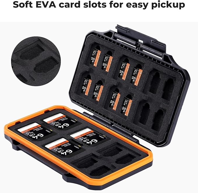 K&F Concept 36 Slots SD Micro SD Memory Card Case, Water-Resistant SD Card - Image 4