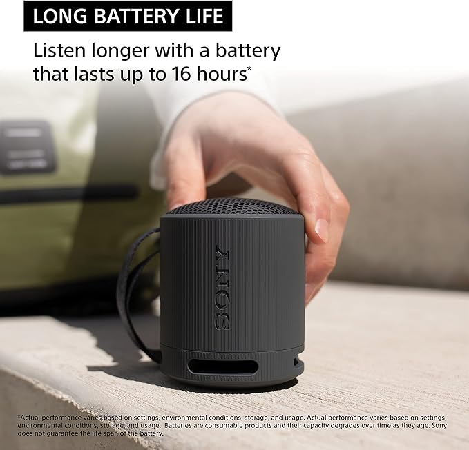 Sony SRSXB100/H Portable Mp3 Player Wireless Speaker Systems Light Gray - Image 2