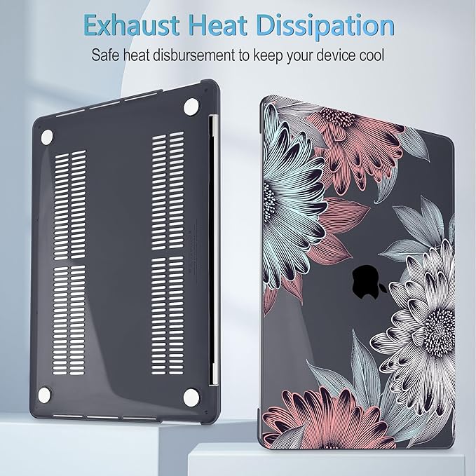 Mektron for MacBook Air 13 Case A1466/A1369, Snap-on Plastic Hard Shell Cover - Image 5