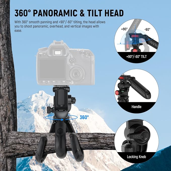 NEEWER Mini Flexible Tripod for iPhone & Camera - Image 3