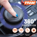 FRAM Buddie HEPA Air Purifier H13 Filtration & UV-C LED Sanitization, - Image 2