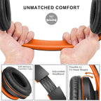 ZIHNIC Bluetooth Headphones Over-Ear, Foldable Wireless and Wired Stereo - Image 2