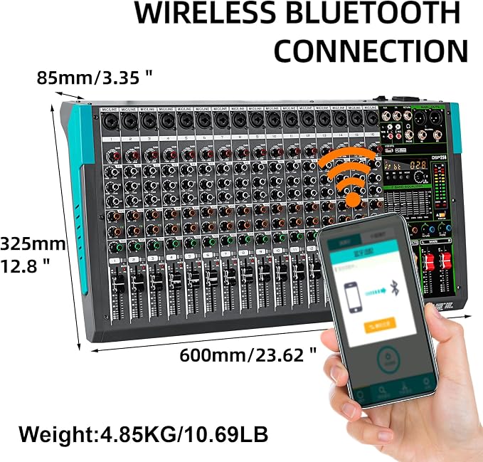 Depusheng PA16 Professional Audio Mixer Sound Board Console Desk System - Image 5