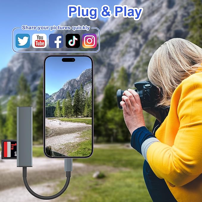 USB C SD Card Reader, Memory Card Reader - Image 6