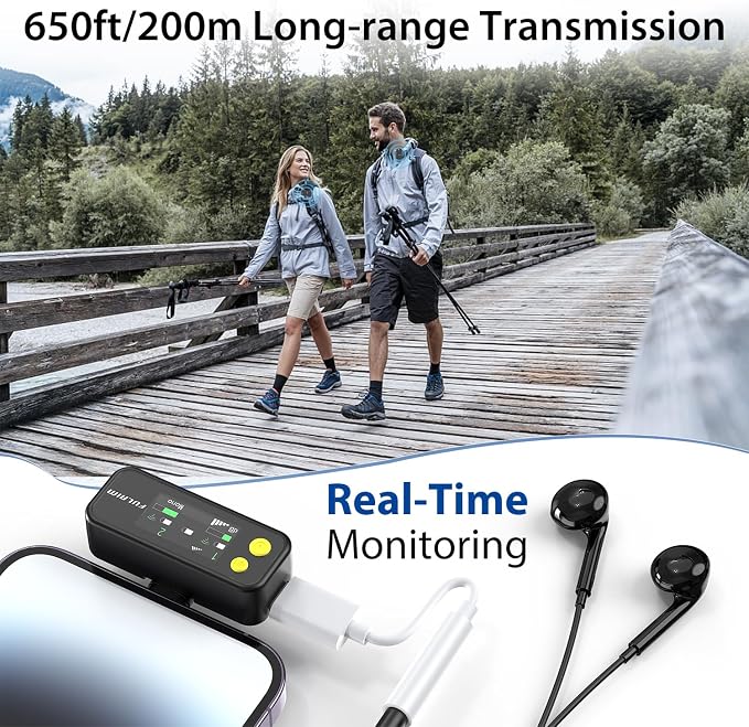 FULAIM X5M Wireless Lavalier Microphone System, Lavalier Lapel Mic - Image 7