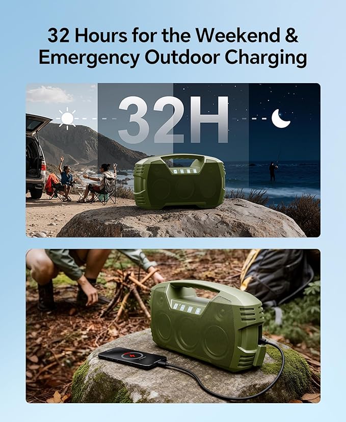 IPX7 Waterproof Outdoor Bluetooth Speaker, 32H Playtime, Floating Design - Image 4