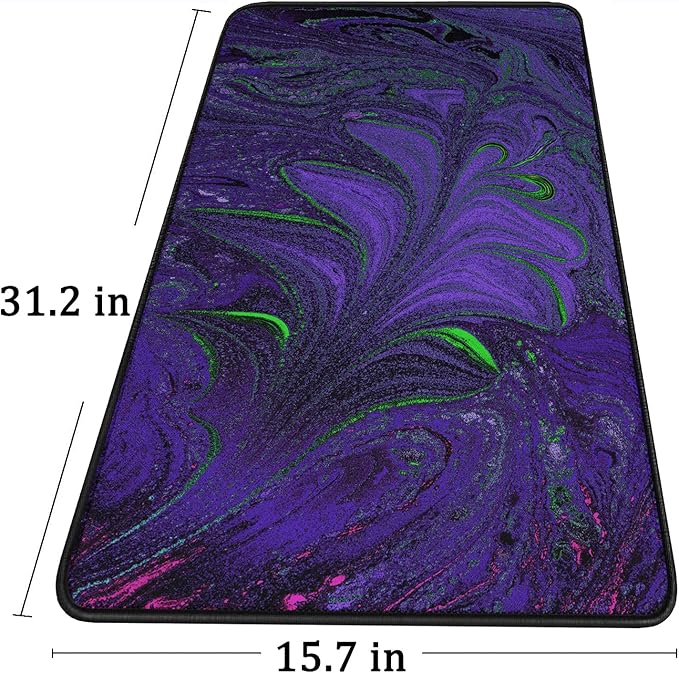 Large Mouse Pad with Stitched Edges, Durable Non-Slip Natural Rubber Base - Image 6
