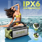 W-KING Bluetooth Speaker, 90W Max Portable Loud Speakers Wireless, IPX6 - Image 3