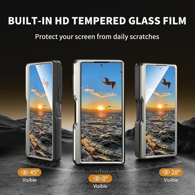 TONGATE for Z Fold 5 Case, Full-Body Military Drop Phone Case for Samsung - Image 2