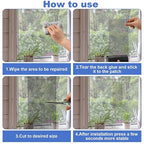Extra Wide 8 inch x 20 ft Window Screen Tape Mesh Repair Strong Adhesive - Image 3