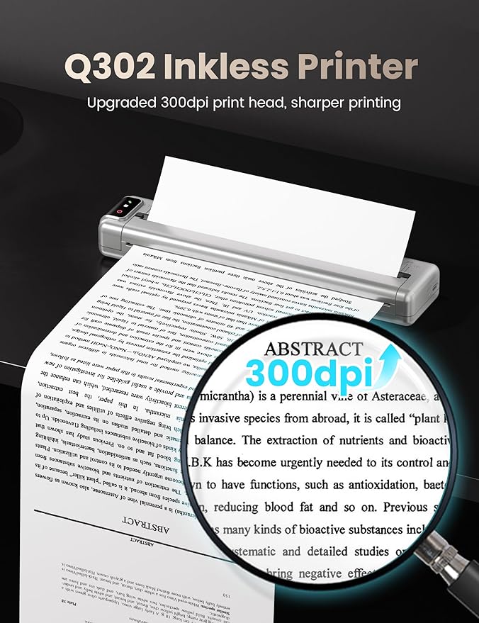 Phomemo Q302 Upgraded Portable Printers Wireless - Image 4