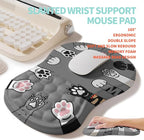 2-in-1 Ergonomic Set, Wave Rise Keyboard Wrist Rest and Massage Bulge Slope - Image 3