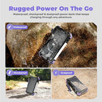 BLAVOR Solar Power Bank 20000mAh Built-in Cables, Wireless Charger - Image 6