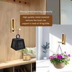 Folding Wall Hooks, 4 Pack Rustproof Zinc Alloy Folding Coat Hooks, Heavy Duty - Image 5