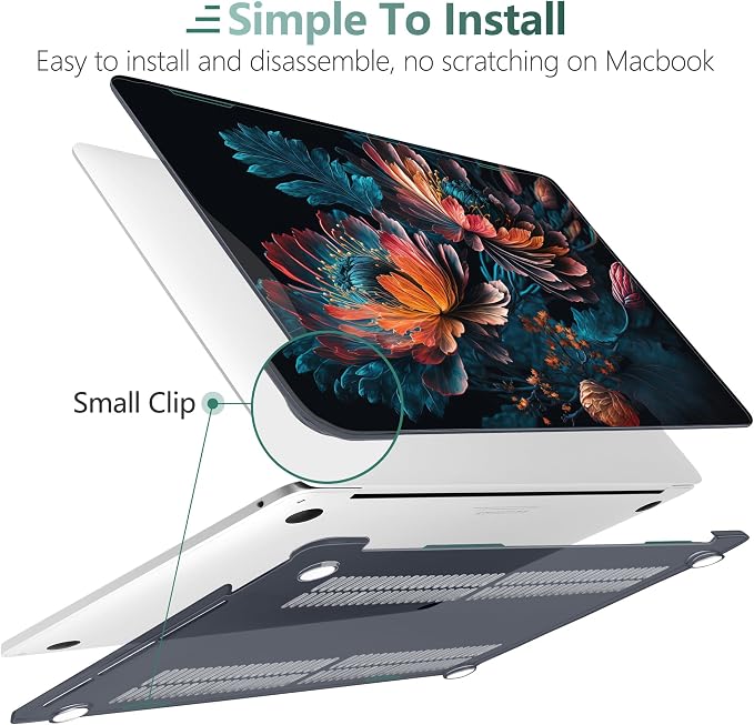 MEEgoodo Case for MacBook Pro 13 inch 2022 2021 2020 New A2338 M2/M1 A2251 A2289 - Image 4