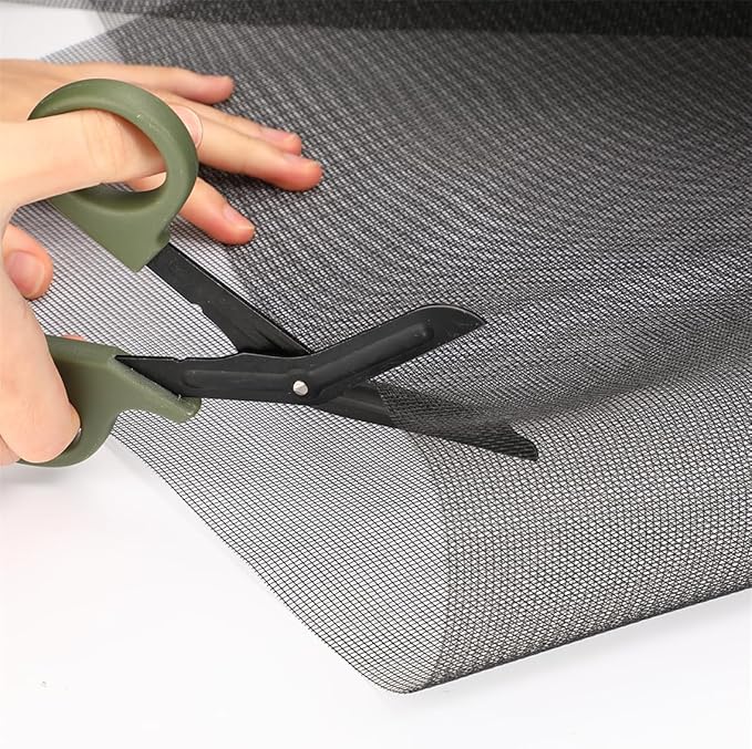 Window Screens Replacement Kit 47"x118" Adjustable Screen Mesh Easy DIY Project - Image 4