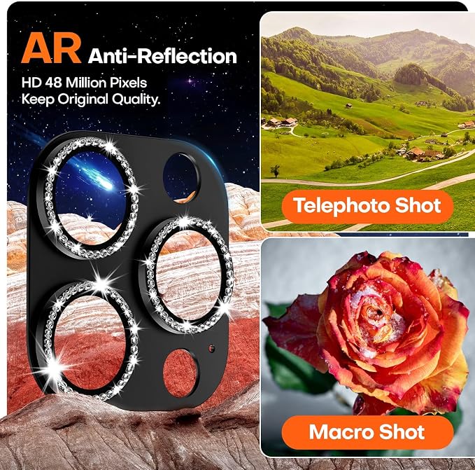 Camera Lens Protector for iPhone 16 Pro Max/16 Pro/15 Pro Max/15 Pro/14 Pro - Image 4