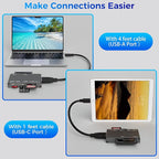7-in-1 Multi Memory Card Reader, USB 3.0 SD Card Reader Writer Read 7 Cards - Image 3