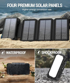 BLAVOR Solar Charger Power Bank, PD 18W Fast Charging 20000mAh Battery Pack - Image 5