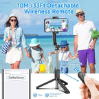 SelfieShow Selfie Stick, Extendable Selfie Stick Tripod - Image 3