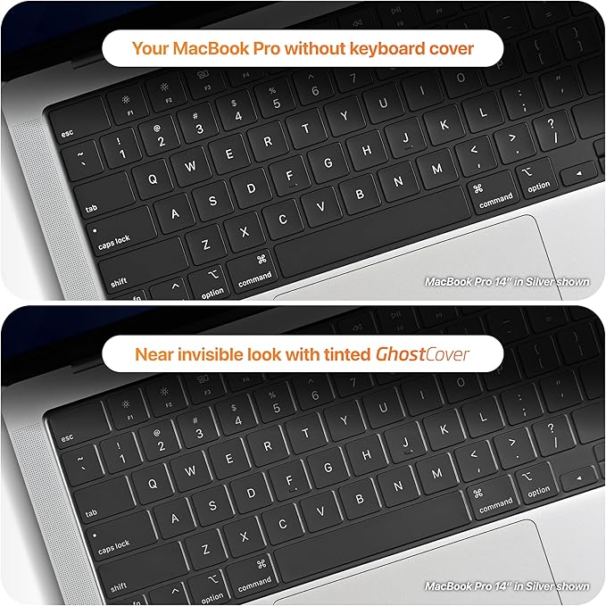 GhostCover Original Premium Ultra Thin Keyboard Cover Protector, Compatible - Image 4