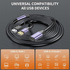 LDKCOK USB 2.0 Type A Male to A Female Active Repeater Extension Cable 75ft - Image 2
