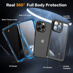 for iPhone 16 Pro Case Waterproof, Built-in Privacy Screen & HD Screen Double - Image 2