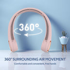 Portable Neck Fan, Hands Free Bladeless Fan, 360° Cooling Personal Fan - Image 2