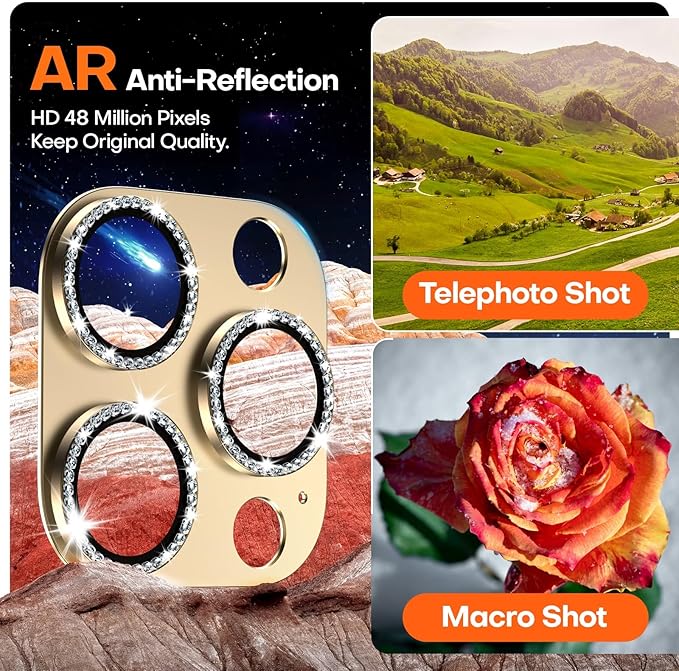 Camera Lens Protector for iPhone 16 Pro Max/16 Pro/iPhone 15 Pro Max/15 - Image 4