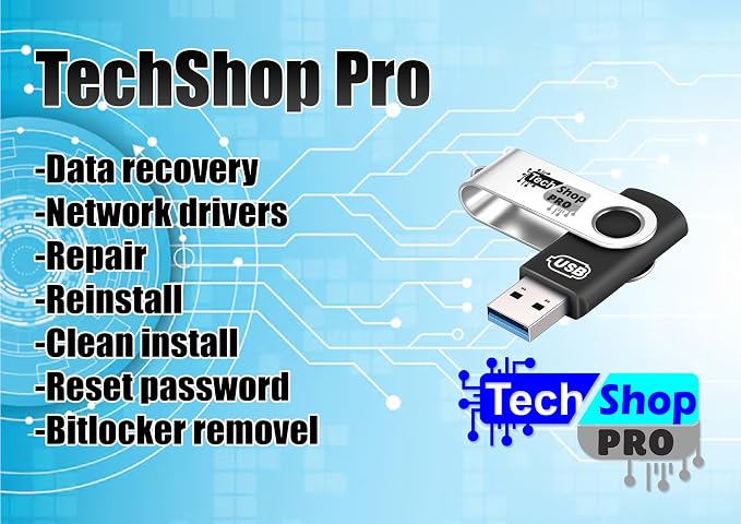Techshoppro Bootable Win 11/10 / 8.1/7, USB Driver 3.2 - Image 2