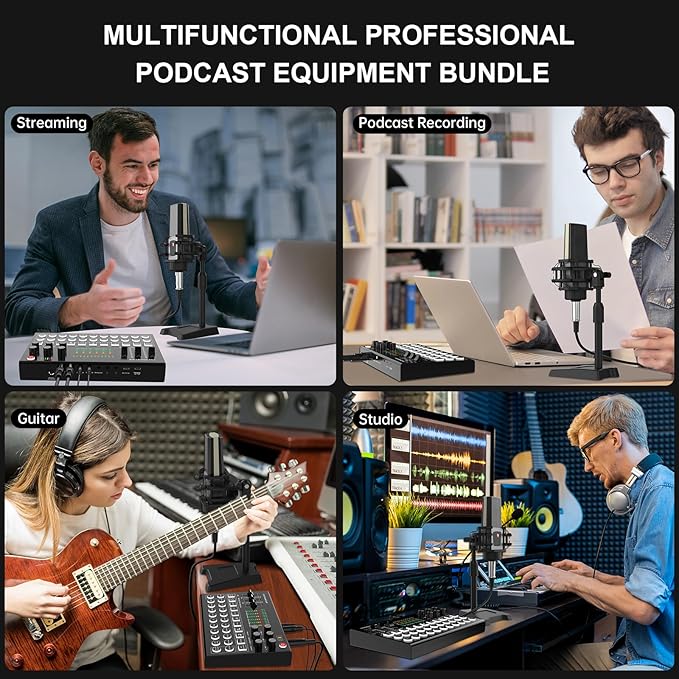 RHM M9 Podcast Equipment Bundle, All-in-One Starter Kit - Image 9