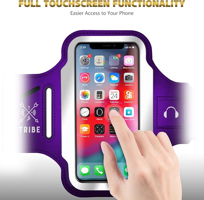 TRIBE Running Phone Holder Armband. iPhone & Galaxy Cell Phone Sports Arm Bands - Image 8