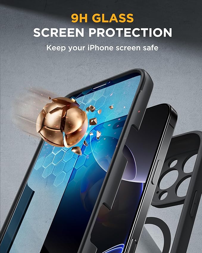 Miracase Magnetic for iPhone 16 Pro Max Case 6.9'' Full-Body Phone case - Image 4