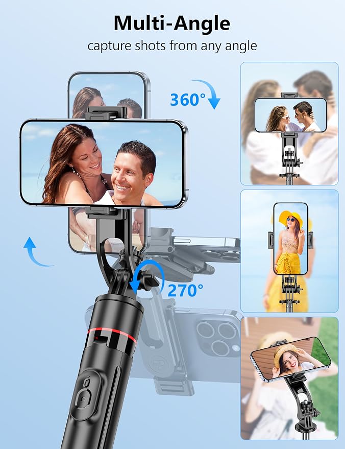 70'' Automatic Tripod, Extendable Selfie Stick Phone - Image 4
