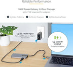 StarTech 6-in-1 USB-C Hub for Monitors, 4K 60Hz HDMI Video, Gigabit Ethernet - Image 6