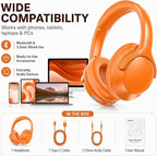MIDOLA Bluetooth Headphones Over Ear 68H Playtime 6 EQ Wireless Headset - Image 5