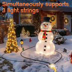 6 ft 10 Gauge Heavy Duty 3 Outlet Extension Cord Splitter - Image 8