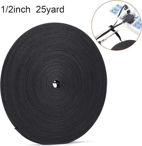 1/2 inch Reusable Fastening Tape Cable Ties Double-Sided Hook-and-Loop Cable - Image 2