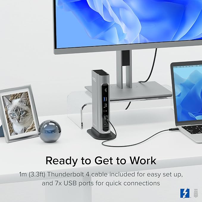 Plugable 16-in-1 Thunderbolt 4 Dock – Dual 4K Monitors - Image 7