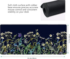Weeds Flowers Large Mouse Pad, Gaming Keyboard Desk Pad, Extended Mouse Mat - Image 3