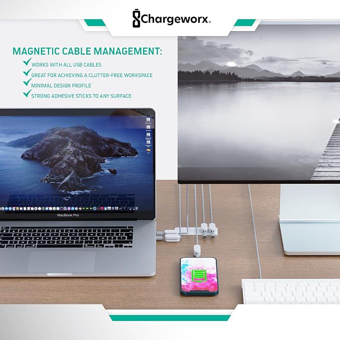 Chargeworx Magnetic Cable Holder - Image 2