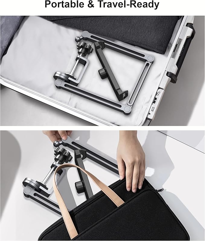 Tablet Arm Mount with Super Grip, Adjustable Foldable Holder & Heavy Duty - Image 8
