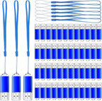 Hoteam 50 Pack USB 2.0 Flash Drives Bulk Blue Portable Thumb Drive by Hoteam