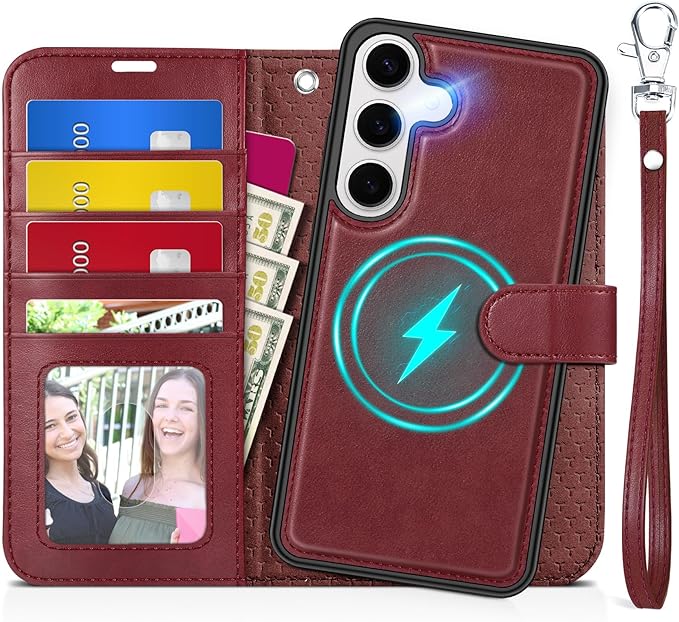 TUCCH Case for Galaxy S25, Detachable Wallet Case by TUCCH