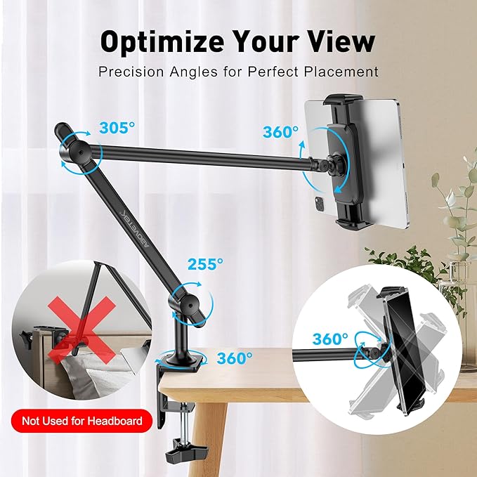 AboveTEK Tablet Stand Holder, Aluminum iPad Holder - Image 4